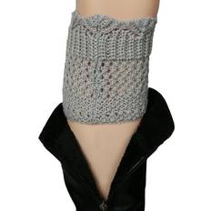 Gray - Women Arm & Leg Warmers iMounTEK Winter Crochet Knit Leg Warmers Leg Warmers for Women Pair One Fits All Grey