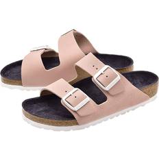 Birkenstock Pink Shoes Birkenstock Unisex Arizona NL/VL Asphalt Rose/Rose Regular