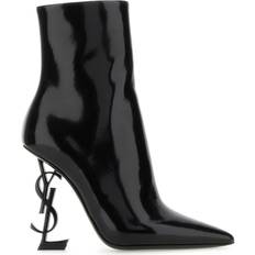 Saint Laurent Stiefeletten Saint Laurent Black Leather Opyum Ankle Boots Black