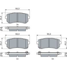 Hyundai Brake System Bosch Bremsbelagsatz 0 986 424 956