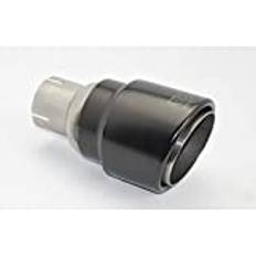 Ulter Sport Exhaust Tip Round Ø90mm RS 170mm 55mm Stainless Steel Black US NBLS190RS