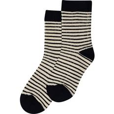 Minipop Bamboo Socks Thin Stripe, Navy/Offwhite, 19/22