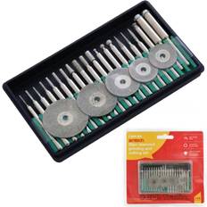 AmTech 25PC Diamond Burr Cutting Polishing Set Fits Dremel for plastic metal ect