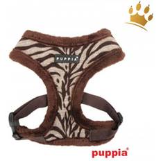 Puppia Haustiere Puppia Softgeschirr Modern Zebra Braun