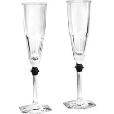 Black Champagne Glasses Baccarat Crystal Harcourt Eve Champagne Glass 16.9cl 2pcs