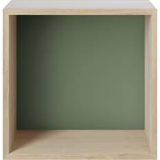 Muuto Mini Stacked 2.0 Medium Oak/Dusty Green Vegghylle 33.2cm