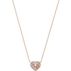 Michael Kors Love Necklace - Rose Gold/Transparent