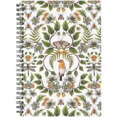 Famgem Spiral Notebook Spring Reflection Floral Botanical Flowers A5