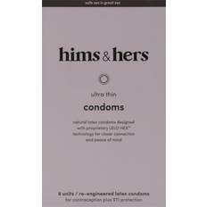 Cruelty Free Condoms Sex Toys Hims & Hers Natural Latex Protect Condoms 8-pack