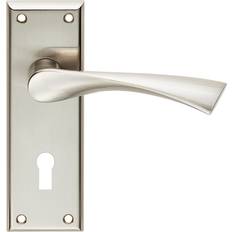 Carlisle Brass Serozzetta Venti Door Handles Lock Satin