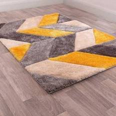 Carpets & Rugs Urco 3D Carved Blazon Gold