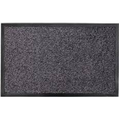 Cotton Entrance Mats JVL Admiral Barrier Door Microfibre Black, Grey