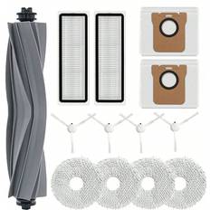 Shein For Dreame L10s Ultra/ L10 Ultra, Replacement Parts Set For Xiaomi X10+ Robot Vacuum Cleaner With 2 Dust Bags, 1 Main Brush, 4 Mop