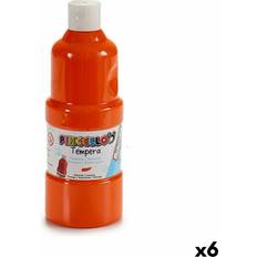 Oranssi Vesivärit Pincello Tempera Orange 400 ml 6 Units