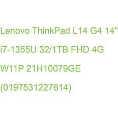 Intel Core i7 - Lenovo ThinkPad Portatili Lenovo ThinkPad L14 Monitor 14' 32 GB SSD 1 TB 3xUSB 3.2 Windows 11 Pro