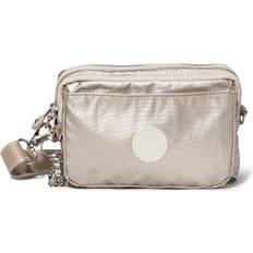 Multikleur Schoudertassen Kipling Crossbody Tas Abanu Multi Metallic Glow Goud Klein Vrouw 100% Polyamide