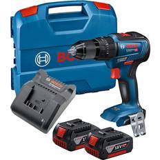 Bosch Professional GSB 18V-55 Brushless Combi Drill Inc 2x 4.0Ah Batts