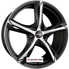 20" - 5/120 Bilfelger Ronal R62 jetblack-matt-frontkopiert 8.0Jx19 5x120 ET50