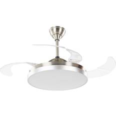 Beliani Fan with Ceiling Flush Light