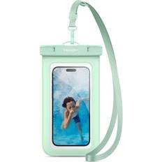 Vanntette deksler Spigen A601 UNIVERSAL WATERPROOF CASE MINT Universal Smartphone Hülle, Grün