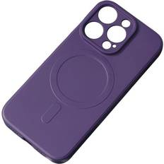 Hurtel Silicone case compatible with MagSafe for iPhone 15 Silicone Case purple