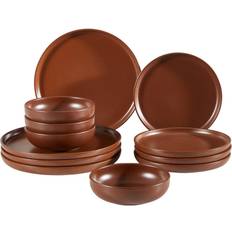 Creatable Uno Brown Dinner Set 12pcs