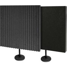 Acoustic Treatments on sale Auralex DeskMAX 2'x2'x3" Acoustic Panel with Stand, Set of 2, Charcoal