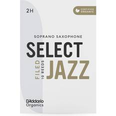 Rico D'Addario Organic Select Jazz Filed Soprano Sax Reeds, 2H 10 Pack