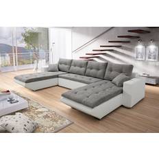 Divano Letto Divani Sofa NINO XL Weiss-Grau Divano