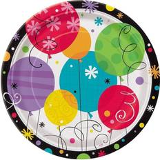 Unique Party Breezy Birthday Plates Pack of 8