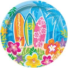 Unique Party Hawaiian Plates Pack of 8