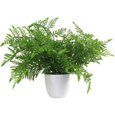 White Artificial Plants Leaf Potted Southern Wood Fern Green Artificial Plant