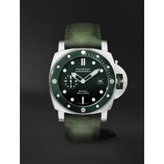 Panerai Submersible Quarantaquattro Verde Smeraldo Khaki Green & Fabric