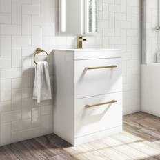 Ashford 600 mm White Vanity Unit