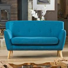 Turquoise Sofas Lynwood 137cm Scandi Hessian Sofa