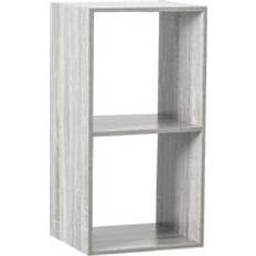 Gris Étagères Etagère Mix 2 Cases L 34.4 x P 32 x H 67.6 cm Étagère