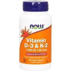 Now Foods Vitamine D3 1000 IE K2 120 Vegicaps