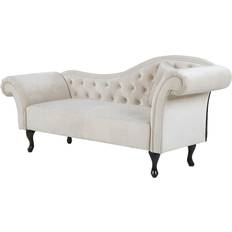 Faux Leathers Sofas Beliani Right Hand Chaise Lounge Velvet Sofa 3 Seater