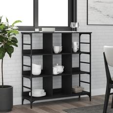 Noir Buffets vidaXL Armoire Latérale Pieds Réglables Buffet