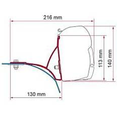 Fiamma Kit Ducato Roof Rack Markisenhalterung