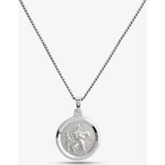 T.H.Baker Silver Round St Christopher P30-8042-SC1620