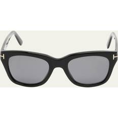 Tom Ford Black Polarized Snowdon 01D SHINY BLACK/SMOK