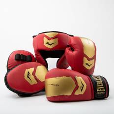 Arti Marziali Everlast Kit da boxe Prospect Guantoni da boxe. protezioni caschetto Rosso/Oro rosso