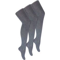 Sock Snob Pair Multipack Girls School Tights Grey