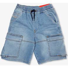 Diesel Kids Blue D-Krooley-Cargo-Sh-J Denim Shorts K01 16Y