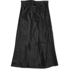 Acne Studios Skirts Acne Studios Women's Iala Satin Midi Skirt Black Black UK 12