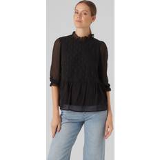 Leder Tanktops Vero Moda top vmviola 2/4 top exc ga damen Black