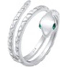 Elli Ring Pinky - Grøn/Sølv