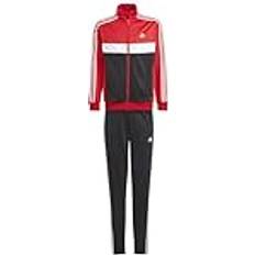 Ragazzo - S Tute Adidas Essentials 3-Stripes Tiberio Tracksuit - Better Scarlet/White/Black/White