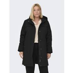 Stoff Mäntel Only Carmakoma jacke curvy zweilagige damen Black